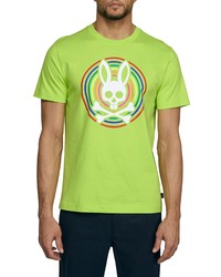 Psycho Bunny Andrew Graphic Tee In Acid Lime At Nordstrom
