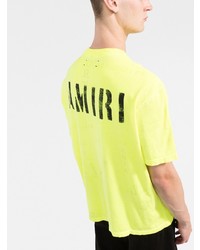Amiri Army Stencil Cotton T Shirt