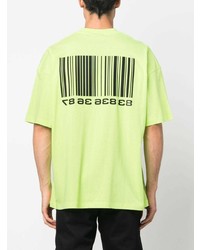 VTMNTS Barcode Print Cotton T Shirt