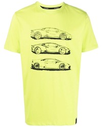 Automobili Lamborghini Car Print Detail T Shirt