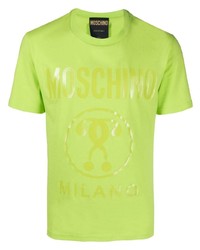Moschino Double Question Mark Logo Print T Shirt