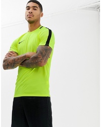 Nike Football Dry Academy T Shirt In Yellow 832967 703
