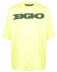Palm Angels Ego Print Drop Shoulder T Shirt
