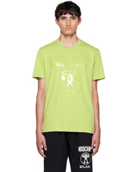 Moschino Green Double Question Mark T Shirt