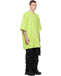 We11done Green Oversized Zurry T Shirt