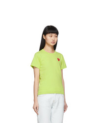 Comme Des Garcons Play Green Small Heart T Shirt