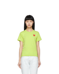 Comme Des Garcons Play Green Small Heart T Shirt
