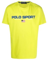 POLO RALPH LAUREN SPORT Logo Print Cotton T Shirt