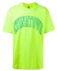 Chinatown Market Logo Print Crew Neck T Shirt