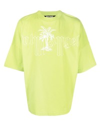 Palm Angels Logo Print Oversized T Shirt