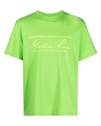 Martine Rose Logo Print Short Sleeved T Shirt