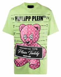 Philipp Plein Logo Teddy Print T Shirt