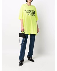 Vetements Oversize Logo Print T Shirt