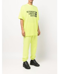 Vetements Oversize Logo Print T Shirt