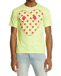 Comme des Garcons Play Polka Dot Heart Graphic Tee