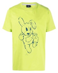 PS Paul Smith Rabbit Print Graphic T Shirt