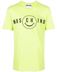 Moschino Smiley Logo Print T Shirt