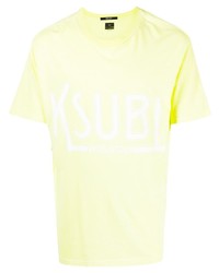 Ksubi Ticket Kash Logo Print T Shirt
