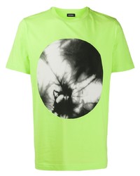 Diesel Tie Dye Circle Print T Shirt
