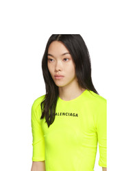 Balenciaga Yellow Athletic T Shirt