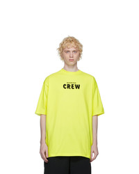 Balenciaga Yellow Crew T Shirt