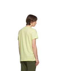 Balmain Yellow Logo T Shirt