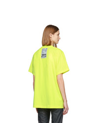 Vetements Yellow Postal Logo T Shirt