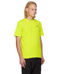 Off-White Yellow Printed T Shirt