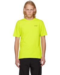 Off-White Yellow Printed T Shirt