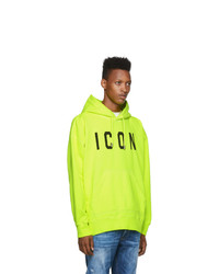 DSQUARED2 Yellow Dyed Icon Hoodie
