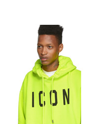 DSQUARED2 Yellow Dyed Icon Hoodie