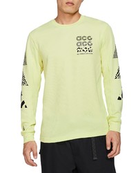 Nike Acg Long Sleeve Waffle Knit T Shirt