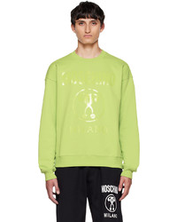 Moschino Green Double Question Mark Sweatshirt