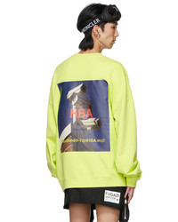 Hood by Air Green Graphic Sweatshirt