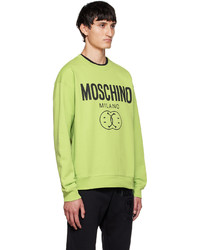 Moschino Green Smiley Edition Sweatshirt