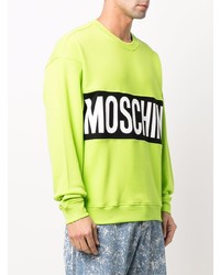 Moschino Logo Print Crew Neck Sweatshirt