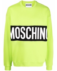 Moschino Logo Print Crew Neck Sweatshirt