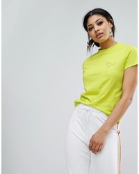 Green-Yellow Print T-shirt