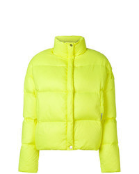 Green-Yellow Puffer Jacket