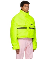 Vetements Yellow Insulated Cropped Reflector Jacket