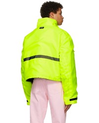 Vetements Yellow Insulated Cropped Reflector Jacket