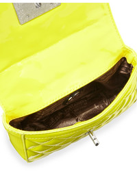 Love Moschino Vern Faux Leather Quilted Crossbody Bag Yellow