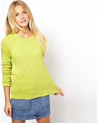 Asos Sweater With Quilted Front