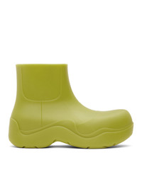 Green-Yellow Rain Boots