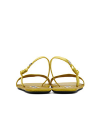 Alexander Wang Yellow Foldable Ryder Sandals