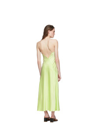 Rosetta Getty Green Slip Dress