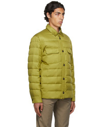 Loro Piana Green Down Quilted Puffer Jacket