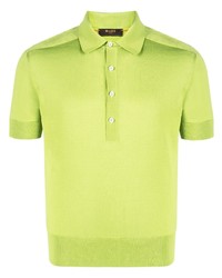 Green-Yellow Silk Polo