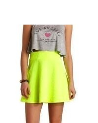 Green-Yellow Skater Skirt