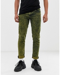 Green-Yellow Skinny Jeans